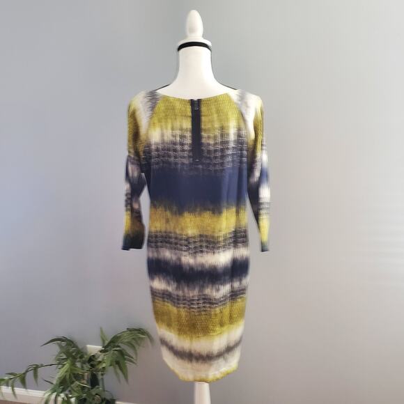 Kenneth Cole Women's Lightweight Color Block Striped Sheath Dress Size S - Picture 2 of 10